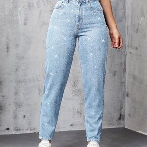 Jeans with stones